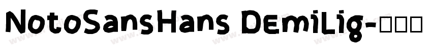 NotoSansHans DemiLig字体转换